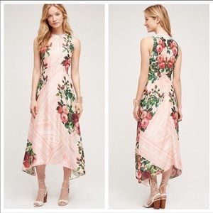 anthropologie pankaj nidhi butterfly garden dress